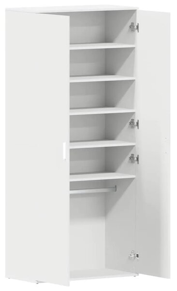 Ormar za cipele 80 x 39 x 178 cm Konstruirano drvo Bijelo - Bijelo
