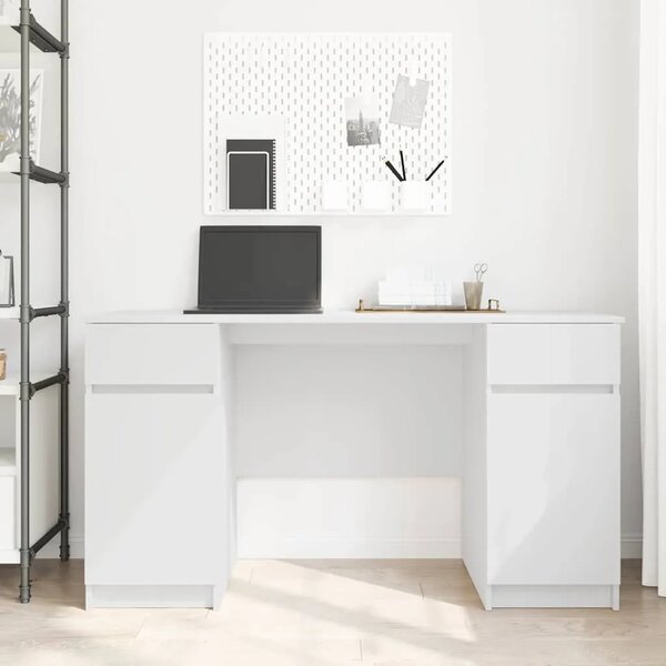 Stol Bijelo Konstruirano drvo 140 x 49 x 76 cm - Bijelo