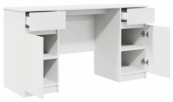 Stol Bijelo Konstruirano drvo 140 x 49 x 76 cm - Bijelo