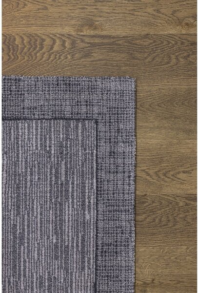 Tamno sivi vuneni tepih 133x180 cm Linea – Agnella