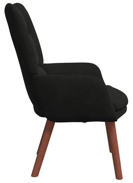 Fotelja Crna 63 x 67 x 94 cm Baršun - Crna