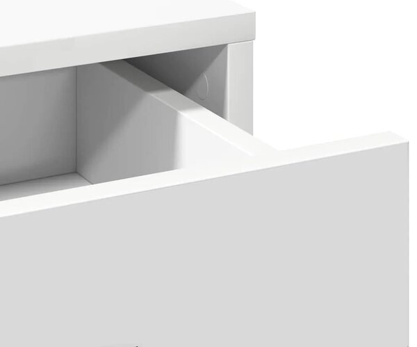 Toaletni stol Bijelo 100 x 41 x 140 cm Konstruirano drvo - 100 x 41 x 140 cm Bijelo