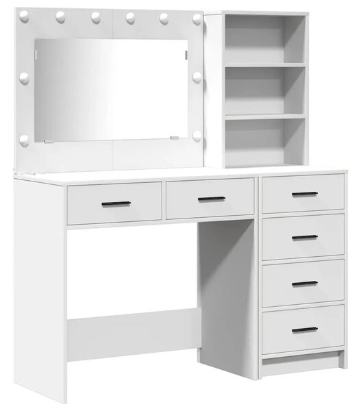 Toaletni stol 2 kom. Bijelo 78.5 x 41 x 135 cm - Bijelo