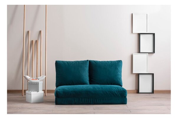Petrolej zelena sklopiva sofa 120 cm Taida – Balcab Home
