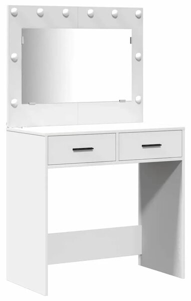 Toaletni stol 2 kom. Bijelo 78.5 x 41 x 135 cm - Bijelo