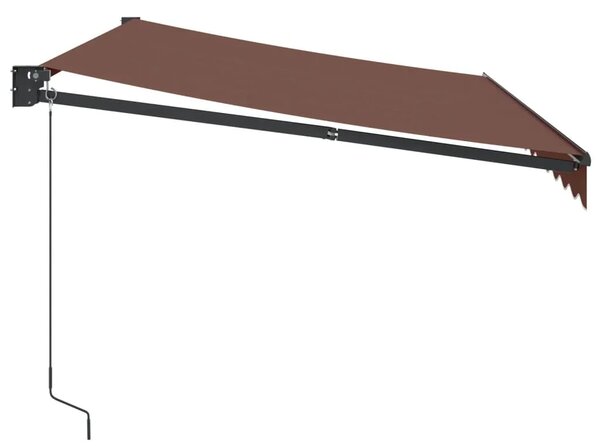 Tenda na ručno uvlačenje smeđa 350 x 250 cm - Smeđa (antracitni okvir) 3.5 x 2.5 m 1 Smeđa (antracitni okvir)