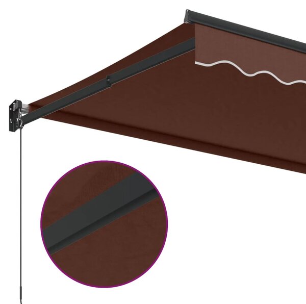 Tenda na ručno uvlačenje smeđa 350 x 250 cm - Smeđa (antracitni okvir) 3.5 x 2.5 m 1 Smeđa (antracitni okvir)