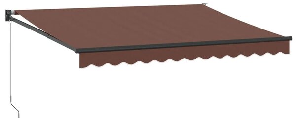 Tenda na ručno uvlačenje smeđa 350 x 250 cm - Smeđa (antracitni okvir) 3.5 x 2.5 m 1 Smeđa (antracitni okvir)