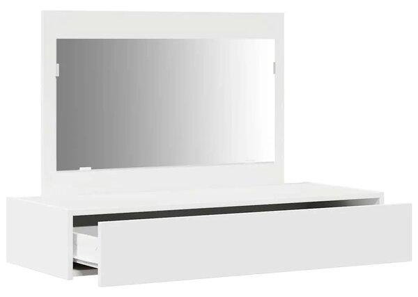 Toaletni stol Bijelo 100 x 40 x 70 cm Konstruirano drvo - 100 x 40 x 70 cm Bijeli bez LED svjetala