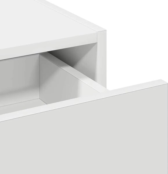 Toaletni stol Bijelo 60 x 40 x 70 cm Konstruirano drvo - 60 x 40 x 70 cm Bijeli s LED-om