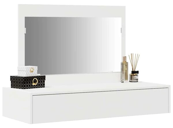 Toaletni stol Bijelo 100 x 40 x 70 cm Konstruirano drvo - 100 x 40 x 70 cm Bijeli bez LED svjetala
