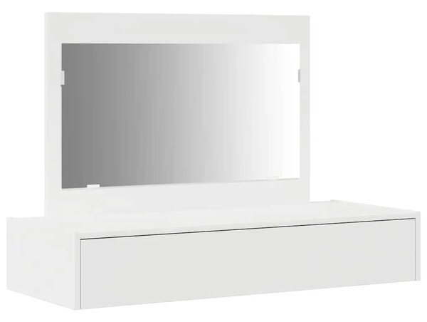 Toaletni stol Bijelo 100 x 40 x 70 cm Konstruirano drvo - 100 x 40 x 70 cm Bijeli bez LED svjetala