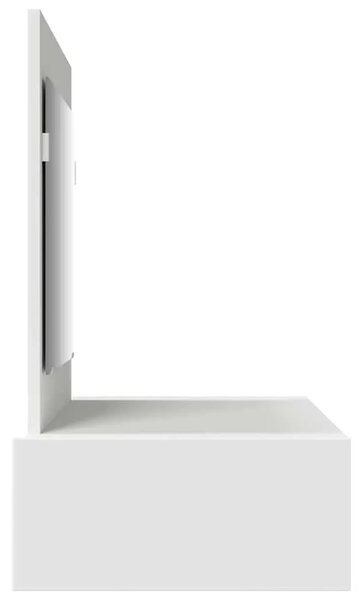 Toaletni stol Bijelo 100 x 40 x 70 cm Konstruirano drvo - 100 x 40 x 70 cm Bijeli bez LED svjetala
