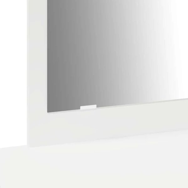 Toaletni stol Bijelo 100 x 40 x 70 cm Konstruirano drvo - 100 x 40 x 70 cm Bijeli bez LED svjetala