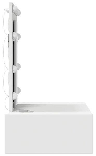 Toaletni stol Bijelo 60 x 40 x 70 cm Konstruirano drvo - 60 x 40 x 70 cm Bijeli s LED-om