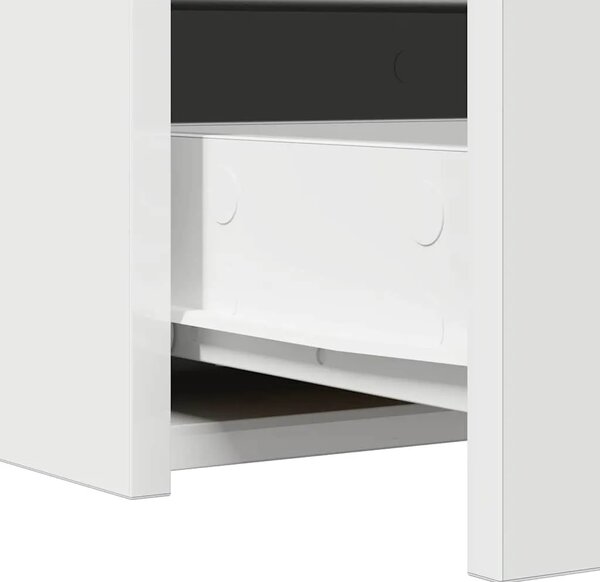 Toaletni stol Bijelo 60 x 40 x 70 cm Konstruirano drvo - 60 x 40 x 70 cm Bijeli s LED-om