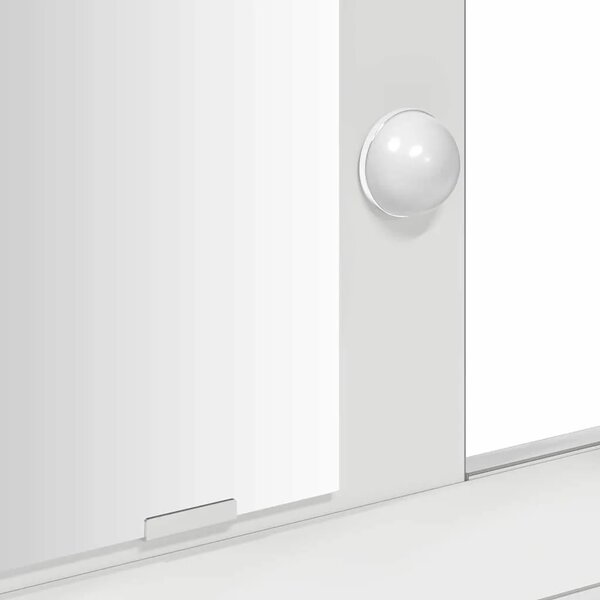 Toaletni stol Bijelo 100 x 41 x 140 cm Konstruirano drvo - 100 x 41 x 140 cm Bijelo