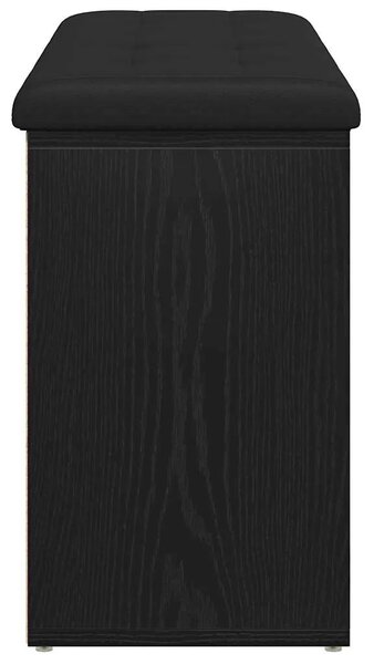 Klupa za cipele Crni hrast 102 x 32 x 50 cm Konstruirano drvo - Crni hrast 102 x 32 x 50 cm