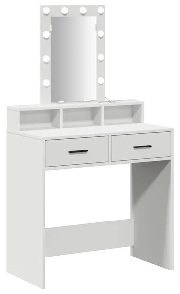 Toaletni stol Bijelo 79 x 41 x 140 cm Konstruirano drvo - 79 x 41 x 140 cm Bijelo