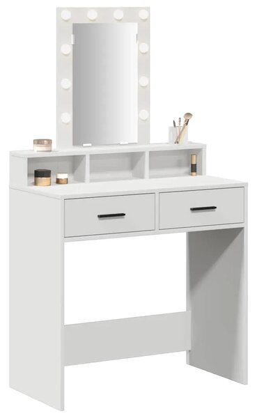 Toaletni stol Bijelo 79 x 41 x 140 cm Konstruirano drvo - 79 x 41 x 140 cm Bijelo