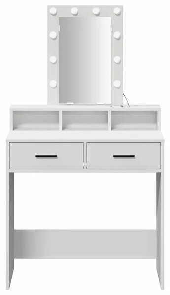 Toaletni stol Bijelo 79 x 41 x 140 cm Konstruirano drvo - 79 x 41 x 140 cm Bijelo