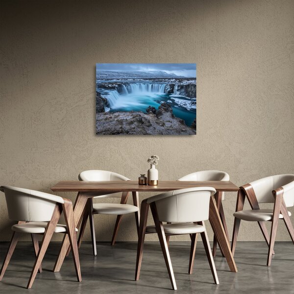 Staklena slika - Pogled na slapove (70x50 cm)