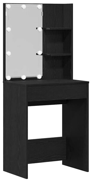 Toaletni stol Crni hrast 60 x 40 x 140 cm Konstruirano drvo - Crni hrast
