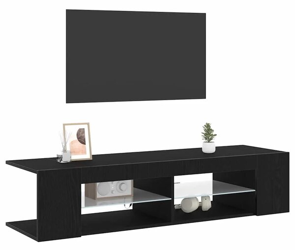 TV ormar 135 x 39 x 30 cm Crni hrast Konstruirano drvo - Crni hrast