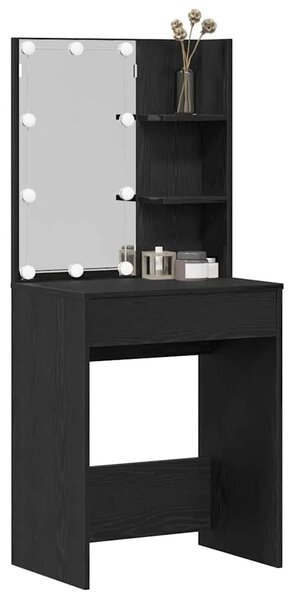 Toaletni stol Crni hrast 60 x 40 x 140 cm Konstruirano drvo - Crni hrast