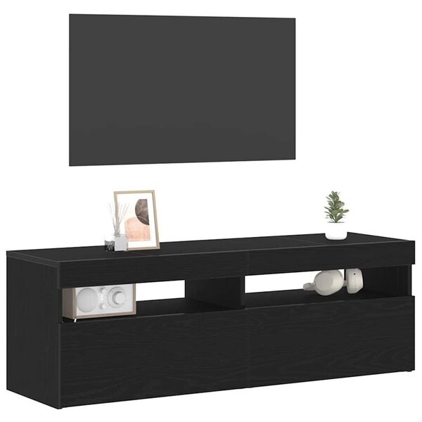 TV ormar 120 x 35 x 40 cm Crni hrast Konstruirano drvo - Crni hrast 120 cm 1
