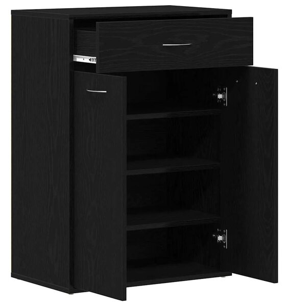 Polica za cipele 60 x 35 x 84 cm Konstruirano drvo Crni hrast - Crni hrast