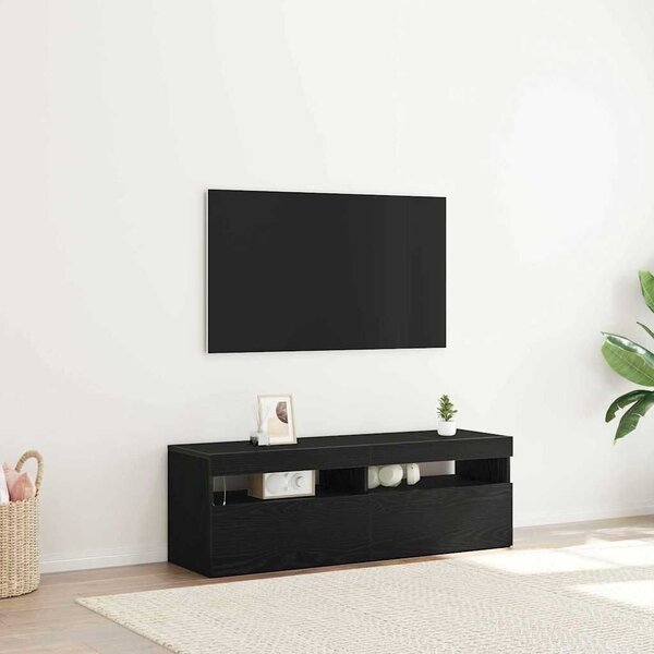 TV ormar 120 x 35 x 40 cm Crni hrast Konstruirano drvo - Crni hrast 120 cm 1
