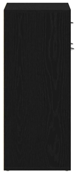 Polica za cipele 60 x 35 x 84 cm Konstruirano drvo Crni hrast - Crni hrast