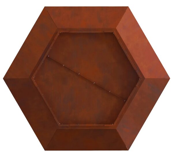 Vatra zdjela Rđa 100 x 100 x 28 cm - Otporni čelik / smeđa 100 x 100 x 28 cm