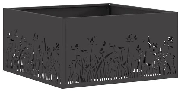 Vatra zdjela Crna Čelik otporan na vremenske uvjete - Čelik s hladno valjanom površinom/crna 60 x 60 x 30 cm