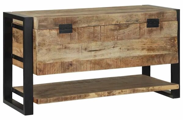 Kutija za spremanje Smeđa 80 x 35 x 45 cm Čvrsto drvo manga - Grubo masivno drvo manga