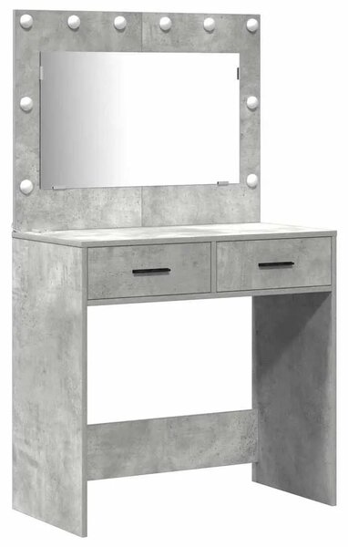 Toaletni stol 2 kom. Siva 78.5 x 41 x 135 cm Konstruirano drvo - Beton siva