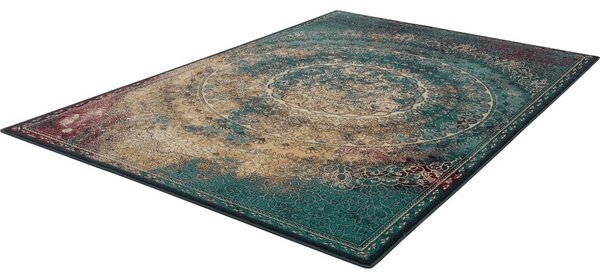 Petrolej zeleni vuneni tepih 133x180 cm Ann – Agnella