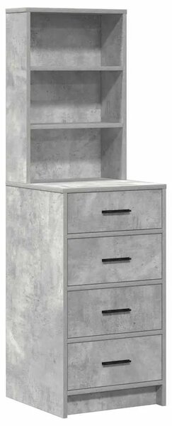 Toaletni stol 3 kom. Betonski sivi 78 5 x 41 x 135 cm - Beton siva