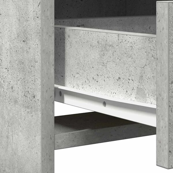 Toaletni stol 2 kom. Siva 78.5 x 41 x 135 cm Konstruirano drvo - Beton siva