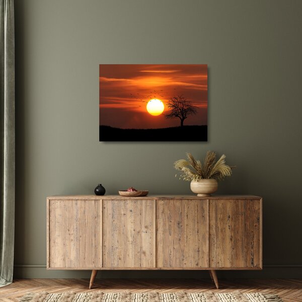 Staklena slika - Zalazak sunca (70x50 cm)
