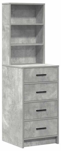 Toaletni stol 2 kom. Siva 78.5 x 41 x 135 cm Konstruirano drvo - Beton siva