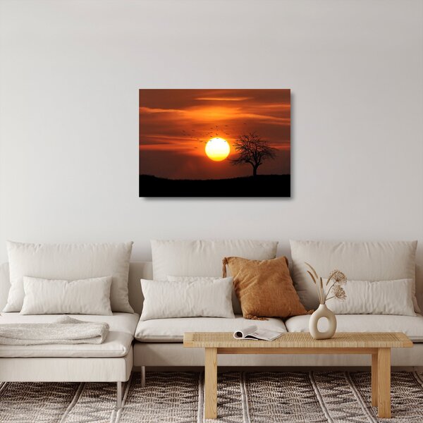 Staklena slika - Zalazak sunca (70x50 cm)