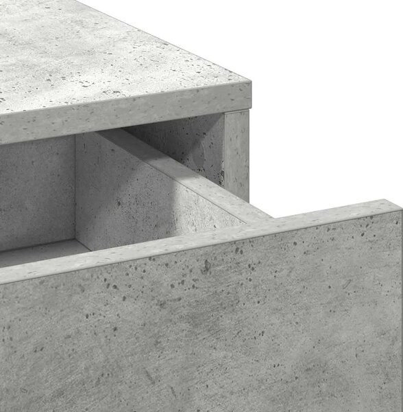 Toaletni stol 3 kom. Betonski sivi 78 5 x 41 x 135 cm - Beton siva