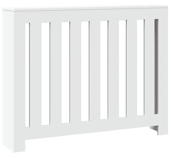 Maska za radijator - Pokrov za radijator bijeli 104 x 20 x 82 cm konstruirano drvo - Bijela 104 x 20 x 82 cm 1 Okomite letvice