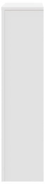 Maska za radijator - Pokrov za radijator bijeli 104 x 20 x 82 cm konstruirano drvo - Bijela 104 x 20 x 82 cm 1 Okomite letvice