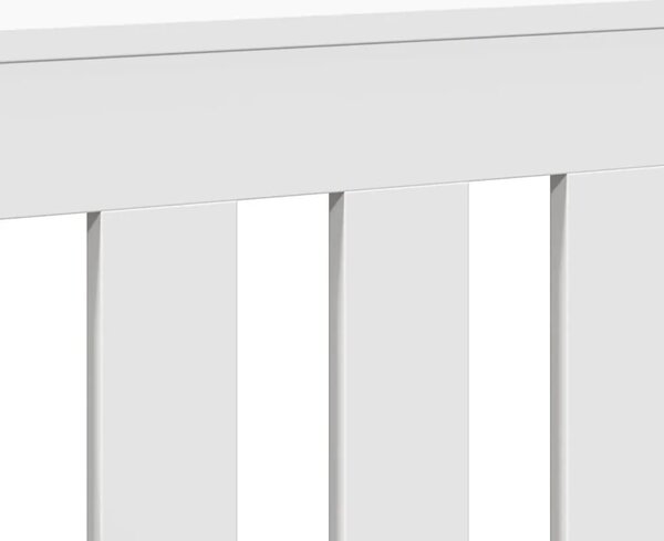 Maska za radijator - Pokrov za radijator bijeli 104 x 20 x 82 cm konstruirano drvo - Bijela 104 x 20 x 82 cm 1 Okomite letvice