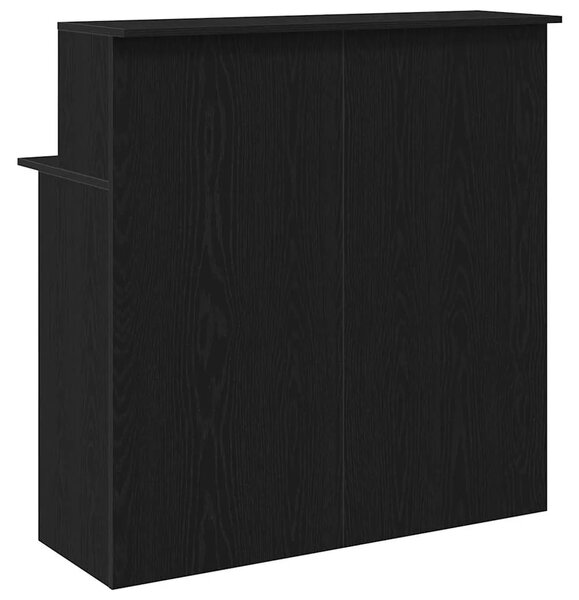 Recepcijski stol crni 100x50x103 5 cm izrađeno drvo - Crna Crna