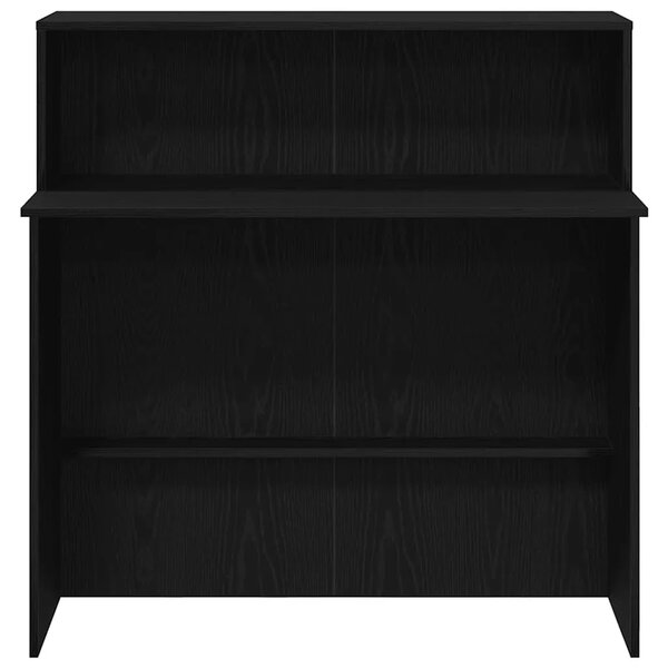 Recepcijski stol crni 100x50x103 5 cm izrađeno drvo - Crna Crna