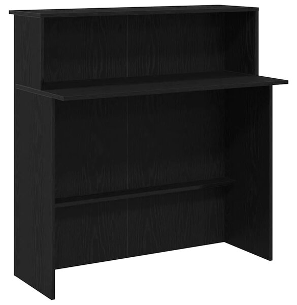Recepcijski stol crni 100x50x103 5 cm izrađeno drvo - Crna Crna